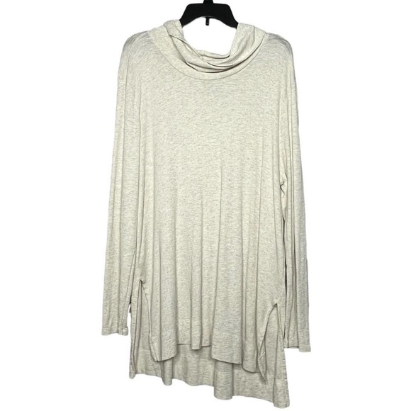 J. Jill Pima Cotton Cream Soft Cozy Fall Beach Cottage Cowl Neck‎ Tunic Size XS - Picture 1 of 2